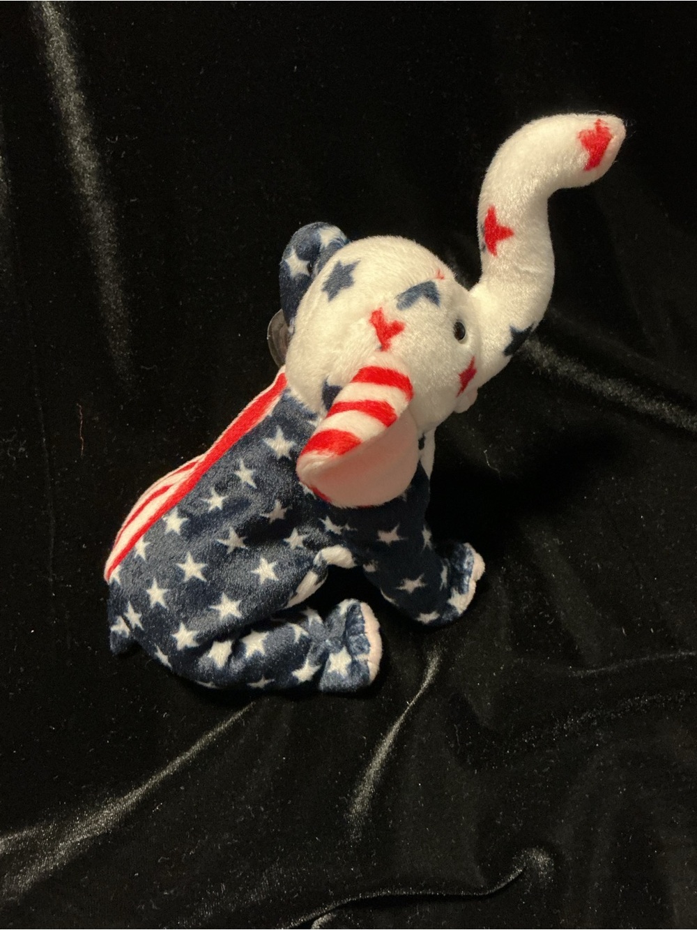Ty Patriotic Elephant Plush - Red, White & Blue-Righty - Picture 2 of 4